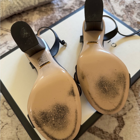 Gucci Women's Marmont High Block Heel Sandals - Picture 3 of 9